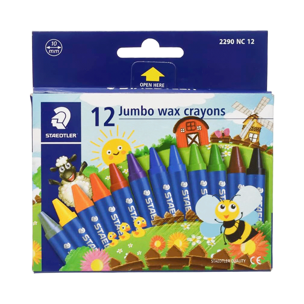 Fibracolor Yoyo Maxi Wax Crayons 12set