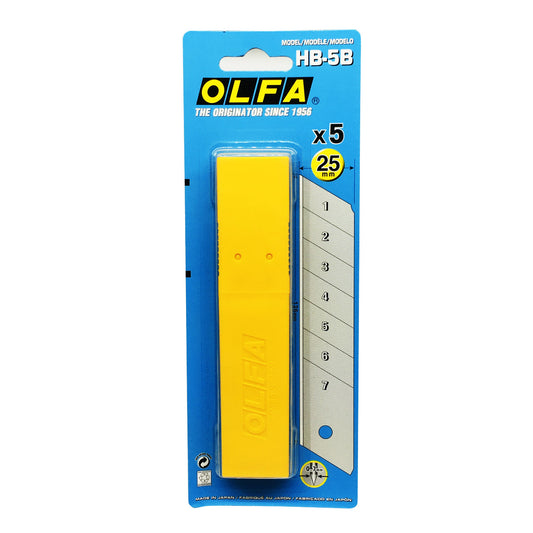 OLFA HB-5B 25mm Snap-Off Silver Blade 5-Pack
