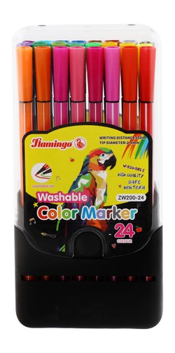Flamingo Assorted Washable Color Markers - non toxic