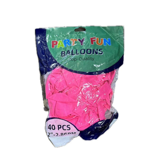 Party fun Balloon Pink 40pieces