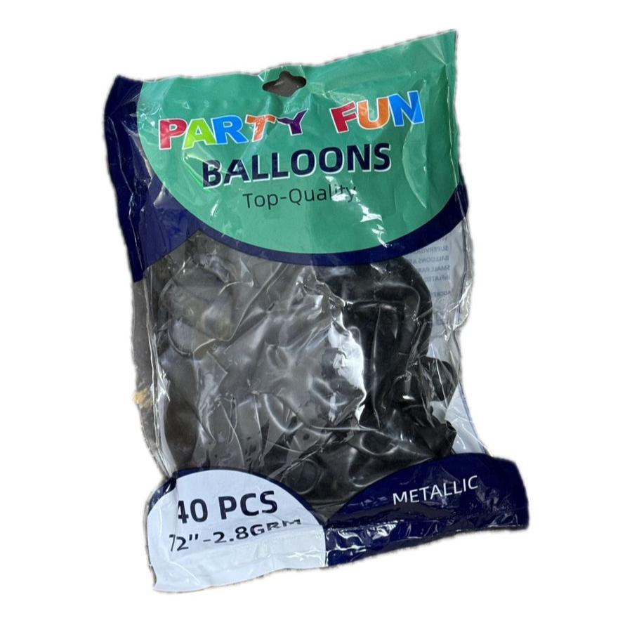 Party fun Balloon Black 40pieces