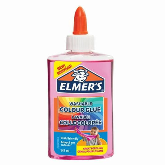 Elmer's Liquid Glue Color TRANSLUCENT PINK. 147 ml bottl