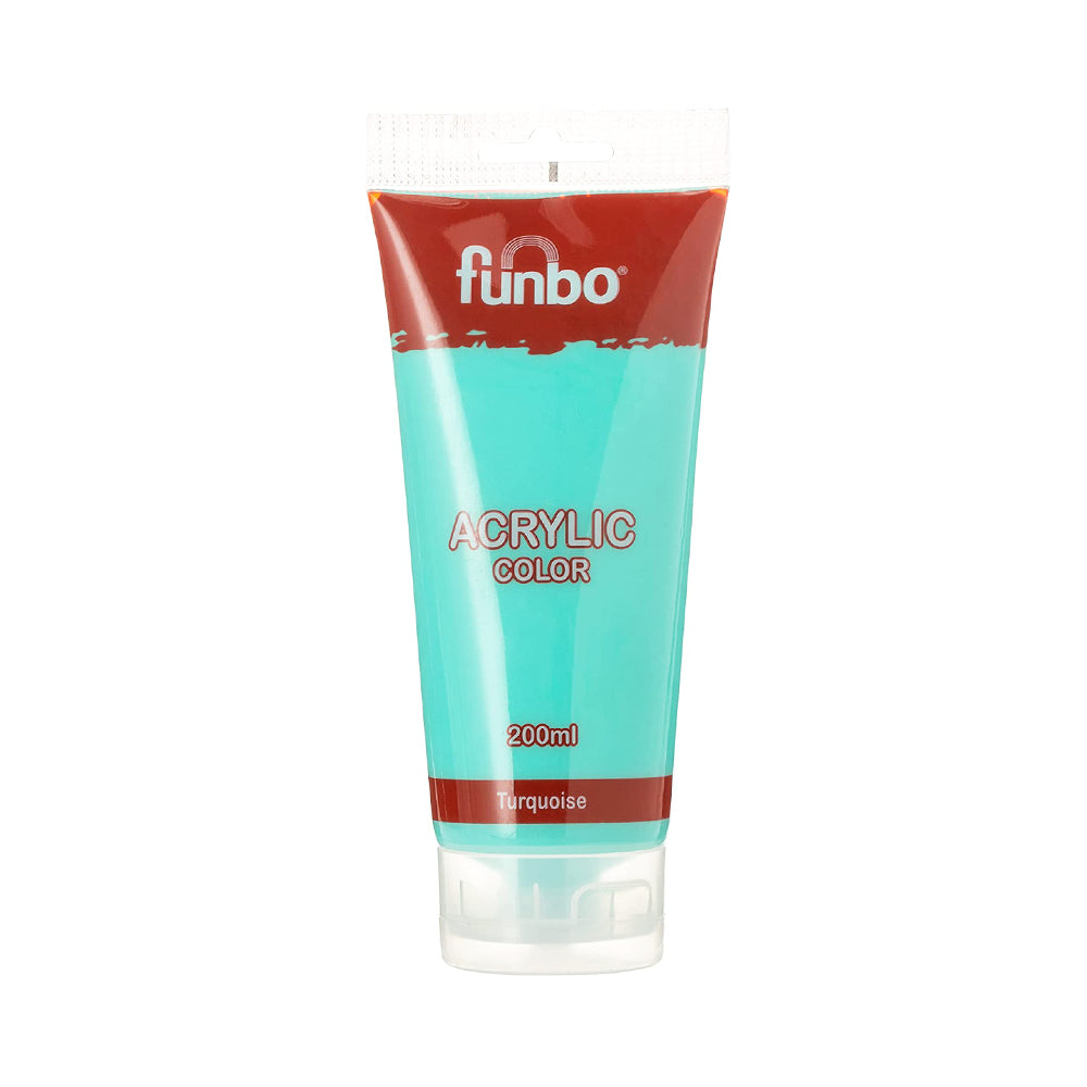 Funbo Turquoise Acrylic Tube – 200 ml