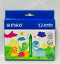 MAXI JUMBO WAX CRAYON, 12 DIFFERENT COLORS PER PACK