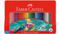 Faber-Castell - Red Watercolour Pencil Tin Set Of 36