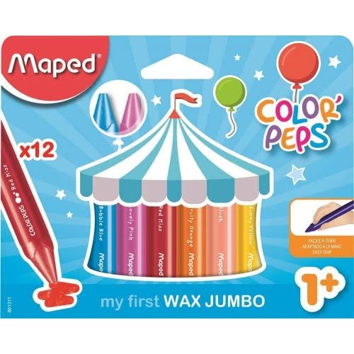 Maped Color Peps My First Wax Jumbo 12 Pieces