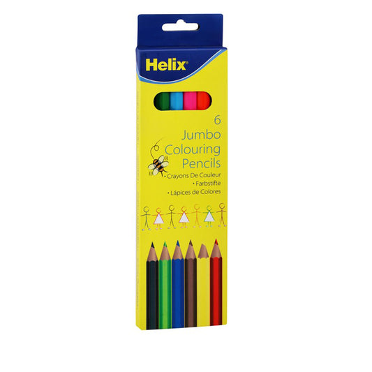 Helix Jumbo Assorted Coloring Pencils