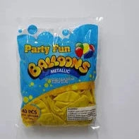 Party fun Balloon Yellow 40pieces