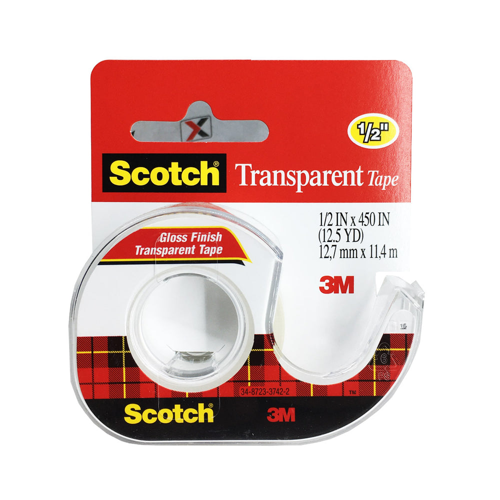 3M Scotch 1/2 IN Transparent Tape