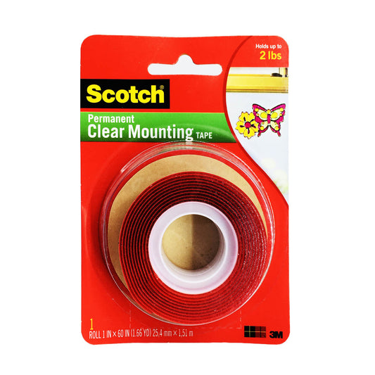 3M Scotch 4010 Permanent Clear Mounting Tape