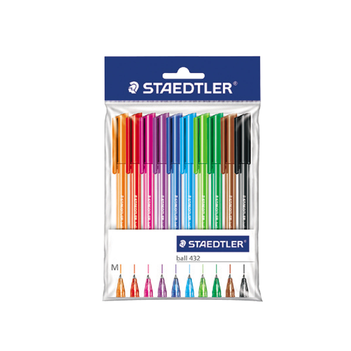 Staedtler 432M Ballpoint Pen Set of 10 Colors