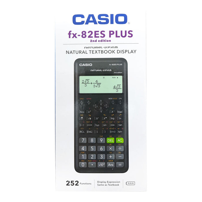 Casio Advanced Mathematic Functions Calculator Casio Fx-82ES Plus 2nd Edition from najmaonline Abu Dhabi- Dubai - UAE