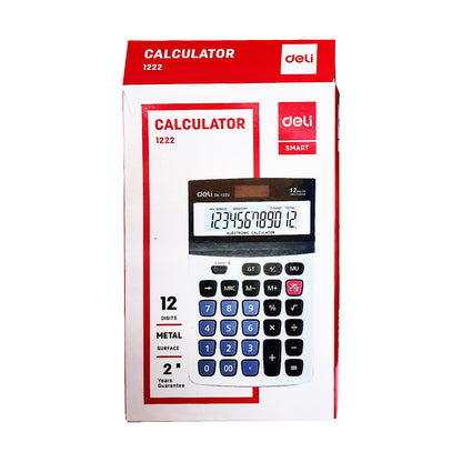 Deli DL1222 Metal Surface Financial Calculator from najmaonline Calculator Abu dhabi, Dubai, UAE