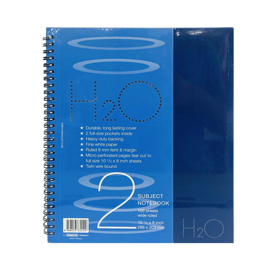 2 SUBJECT NOTE BOOK 100 sheets Ruled  Spiral note