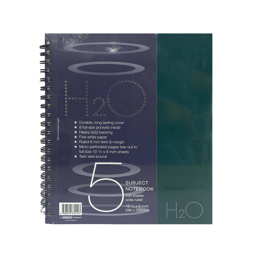 5 SUBJECT NOTE BOOK 100 sheets Ruled  Spiral note