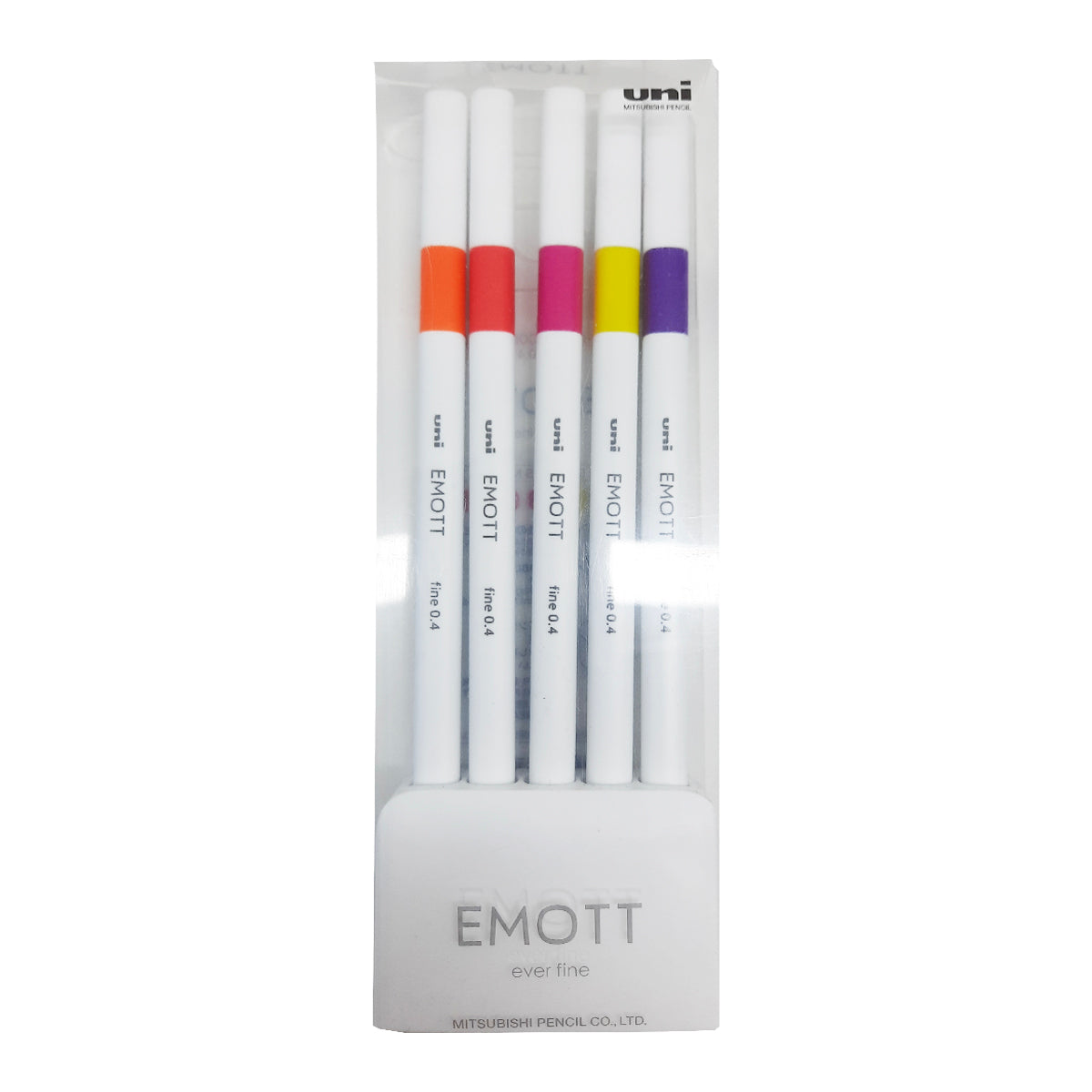 Uniball Emott 0.4 Fineliner 5 Color Set No.2 from najmaonline.com Art & Craft pens Abu Dhabi, Dubai - UAE