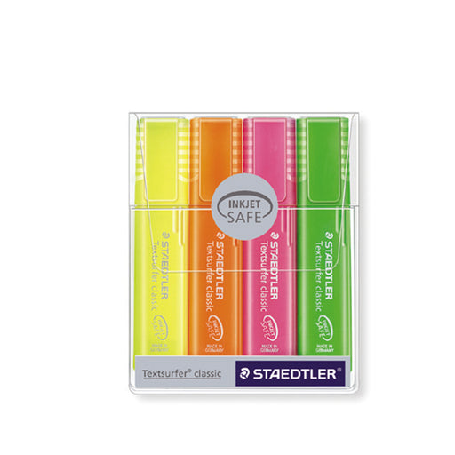 Staedtler Textsurfer Classic Highlighters 4 Color Set (ST-364-PWP4)