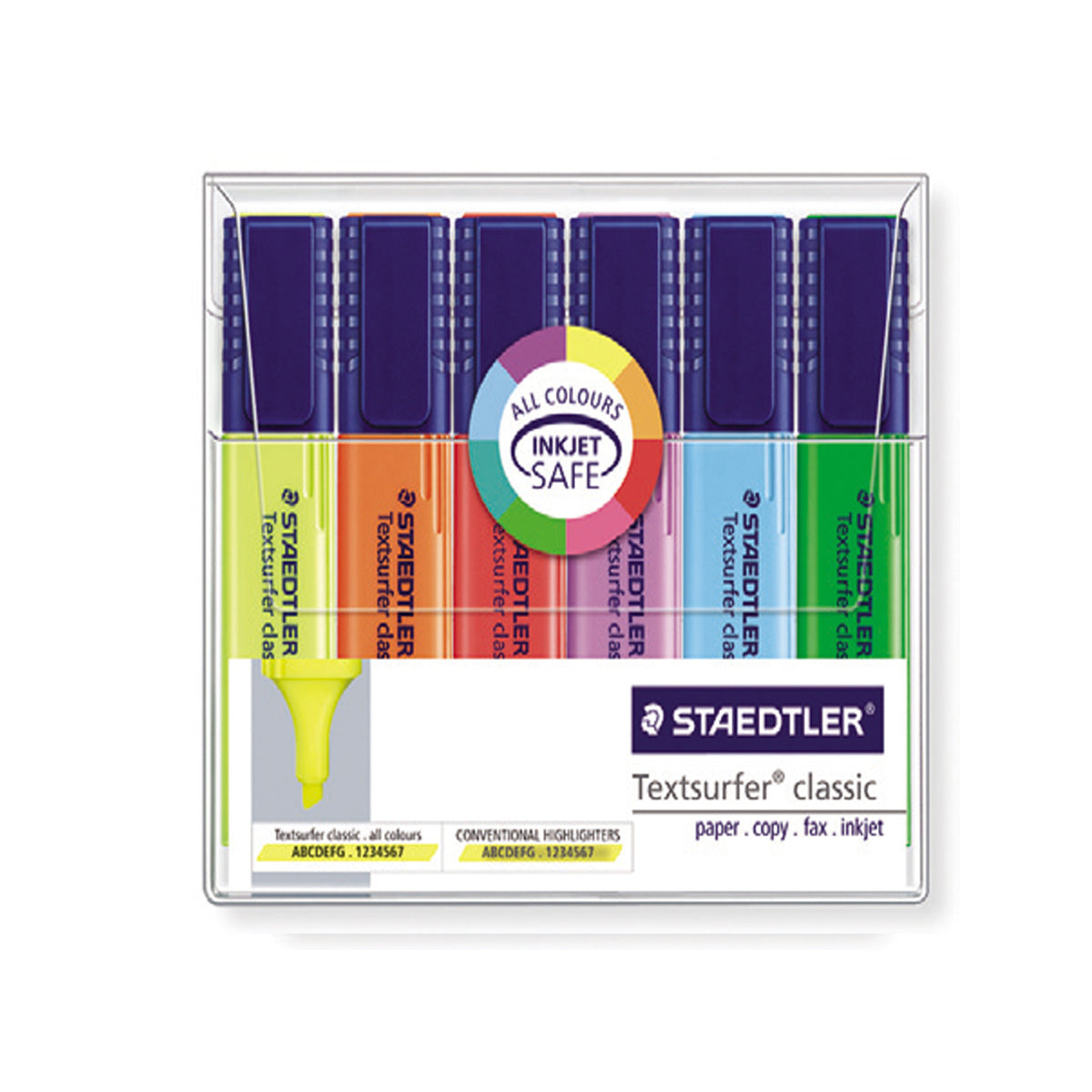 Staedtler Textsurfer Classic Highlighters 6 Color Set