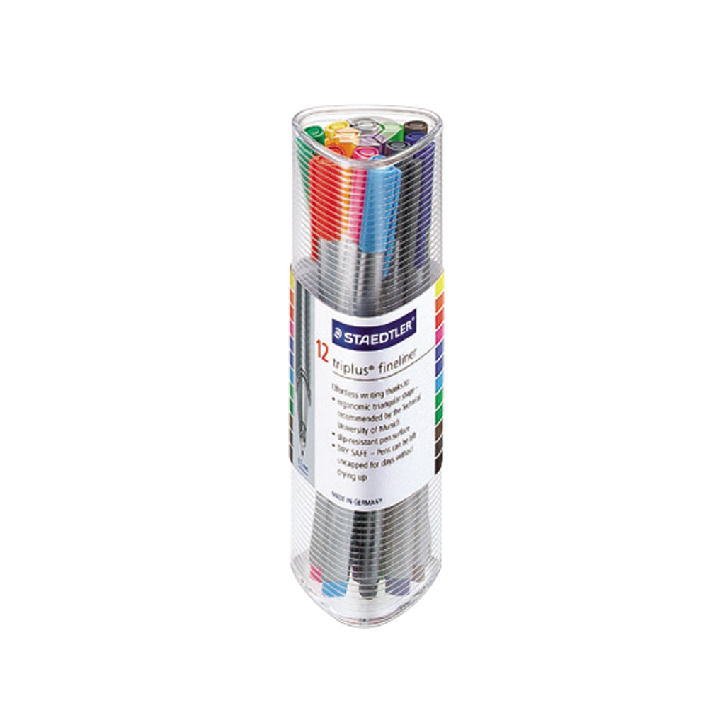 Staedtler Triplus Fineliner 12 Color Pen Set