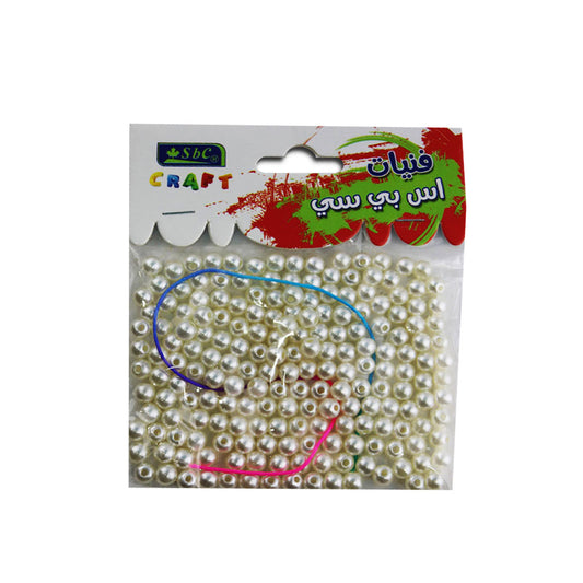 Shop Crafts Silver Pearl Beads 20 gm -Tailoring Items online in Abu Dhabi, UAE