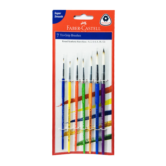 Faber Castell 7 Tri-Grip Brushes
