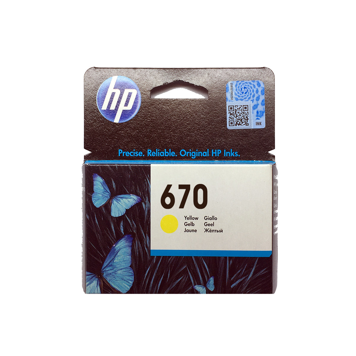 Shop HP 670 Original Ink Cartridge Yellow Color online in Abu Dhabi, UAE