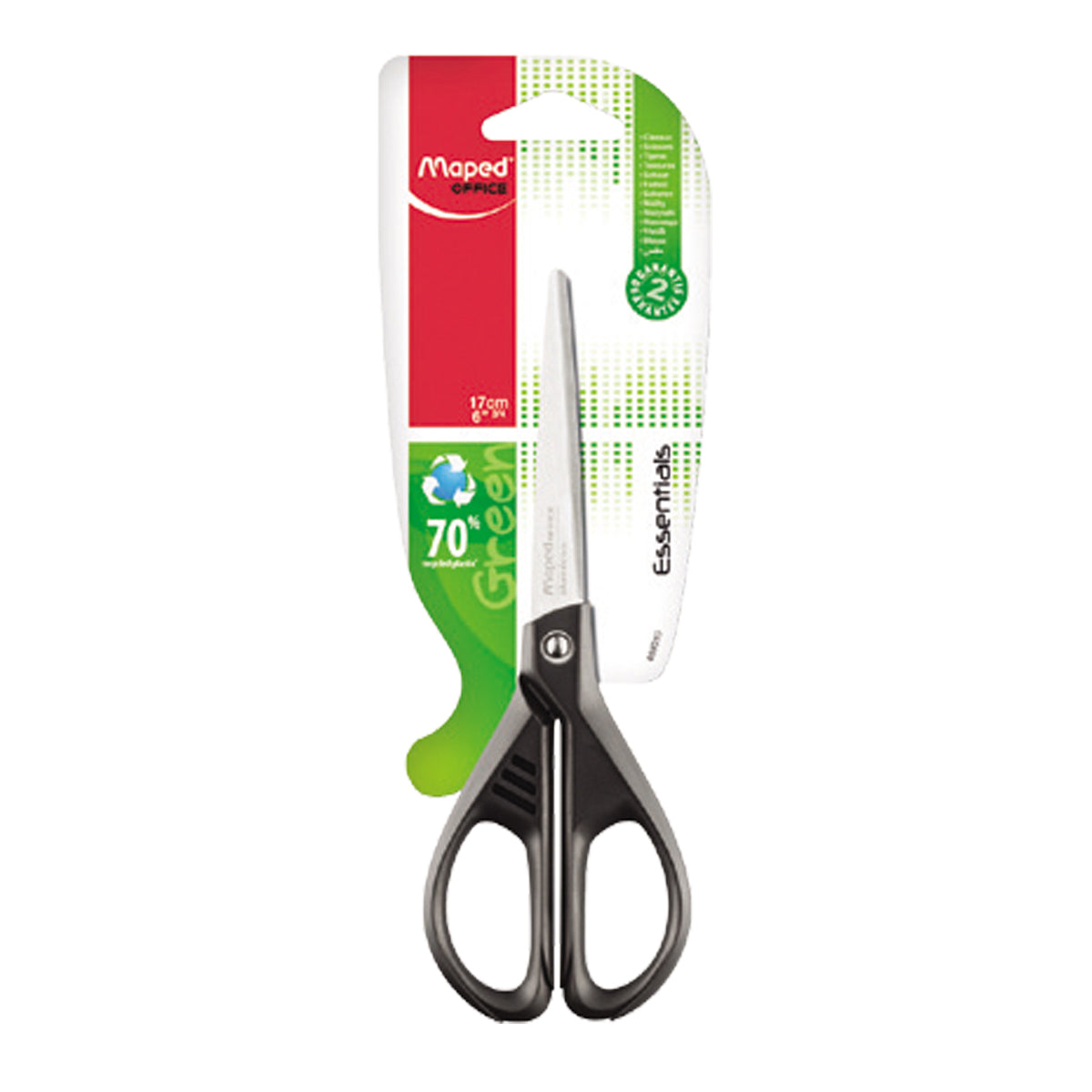Maped Essential Scissors -17cm Stainless Steel Blade, UAE