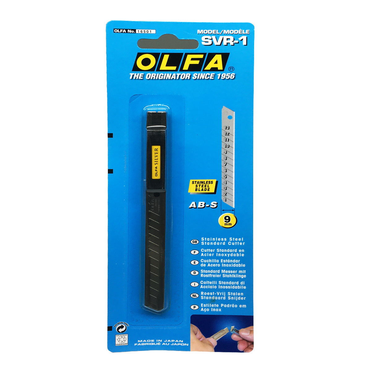 Olfa SVR-1 Utility Knife Stainless Steel
