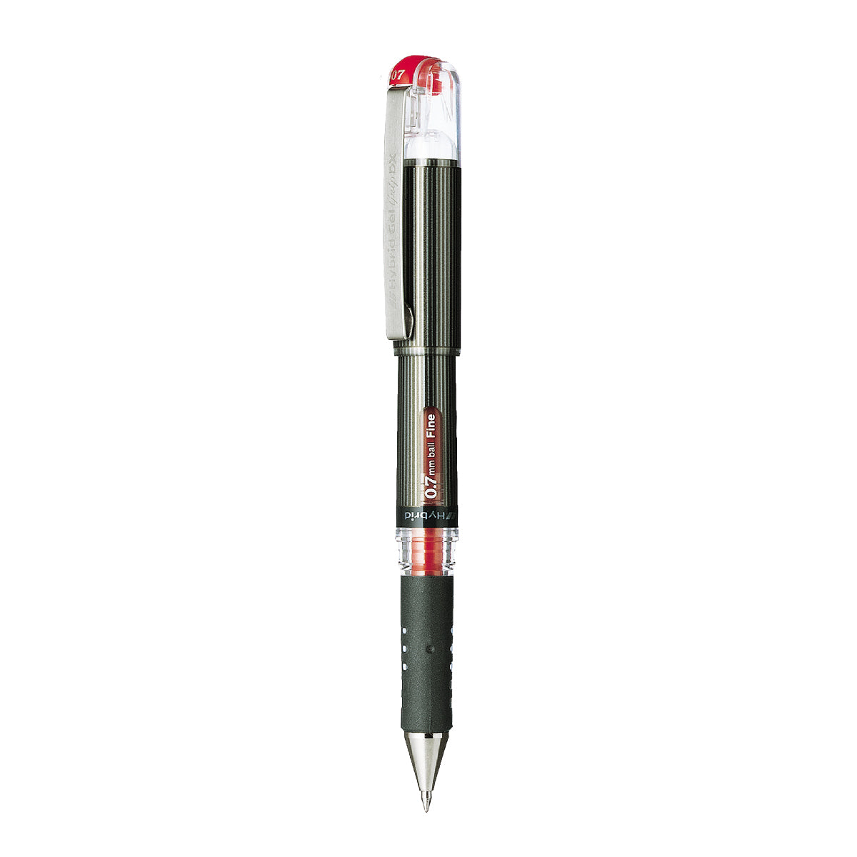 Shop Pentel Hybrid Gel Grip DX 0.7mm red Pen online in Abu Dhabi,UAE