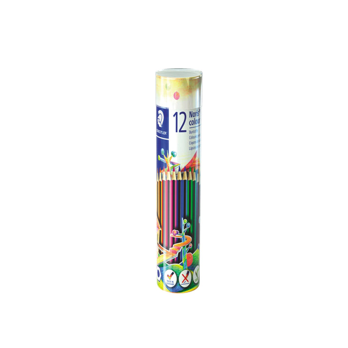 أقلام الرصاص الملونة Staedtler - صندوق أسطواني 12 لون
